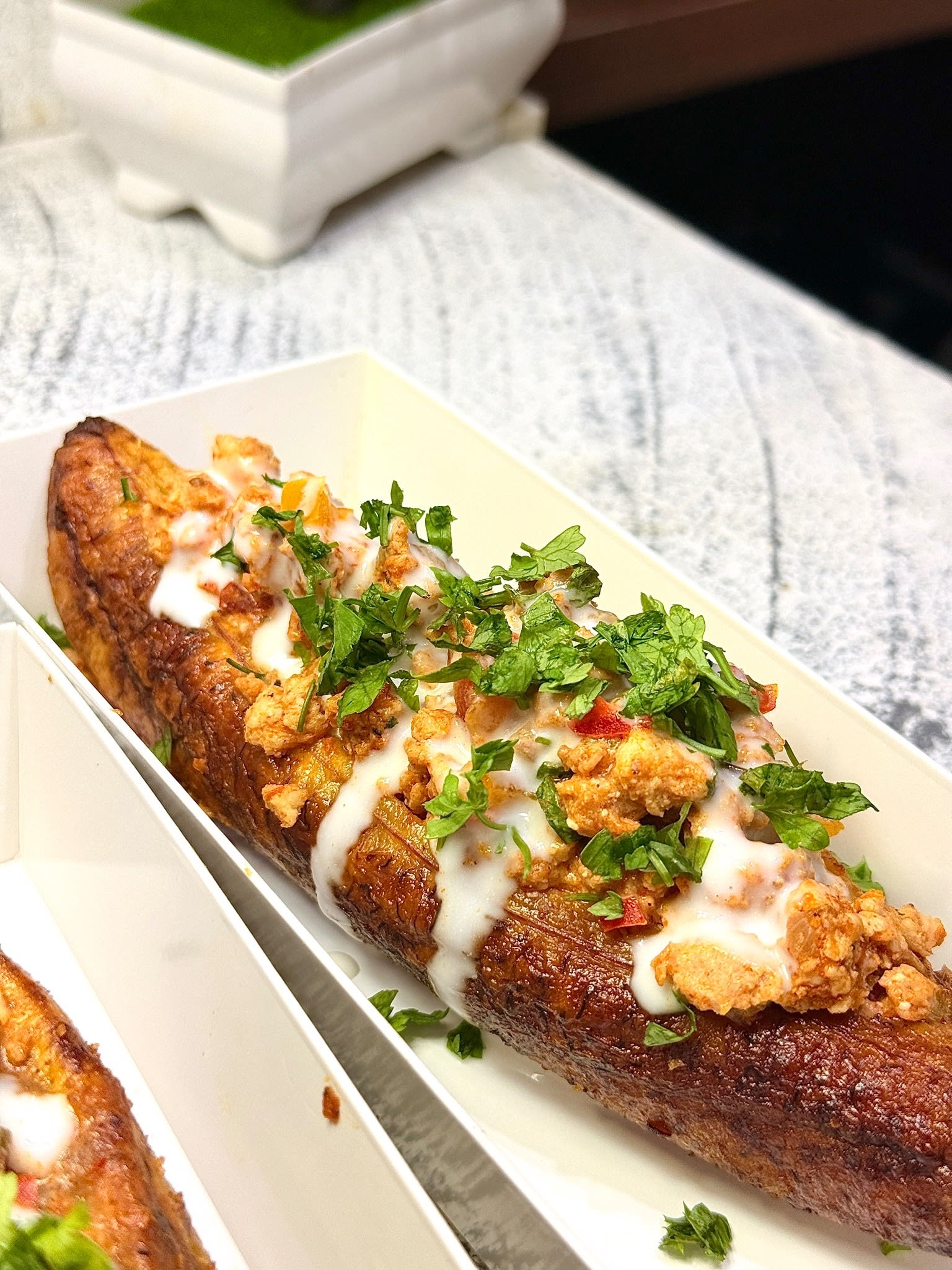 Plantain & Prawn Tacos