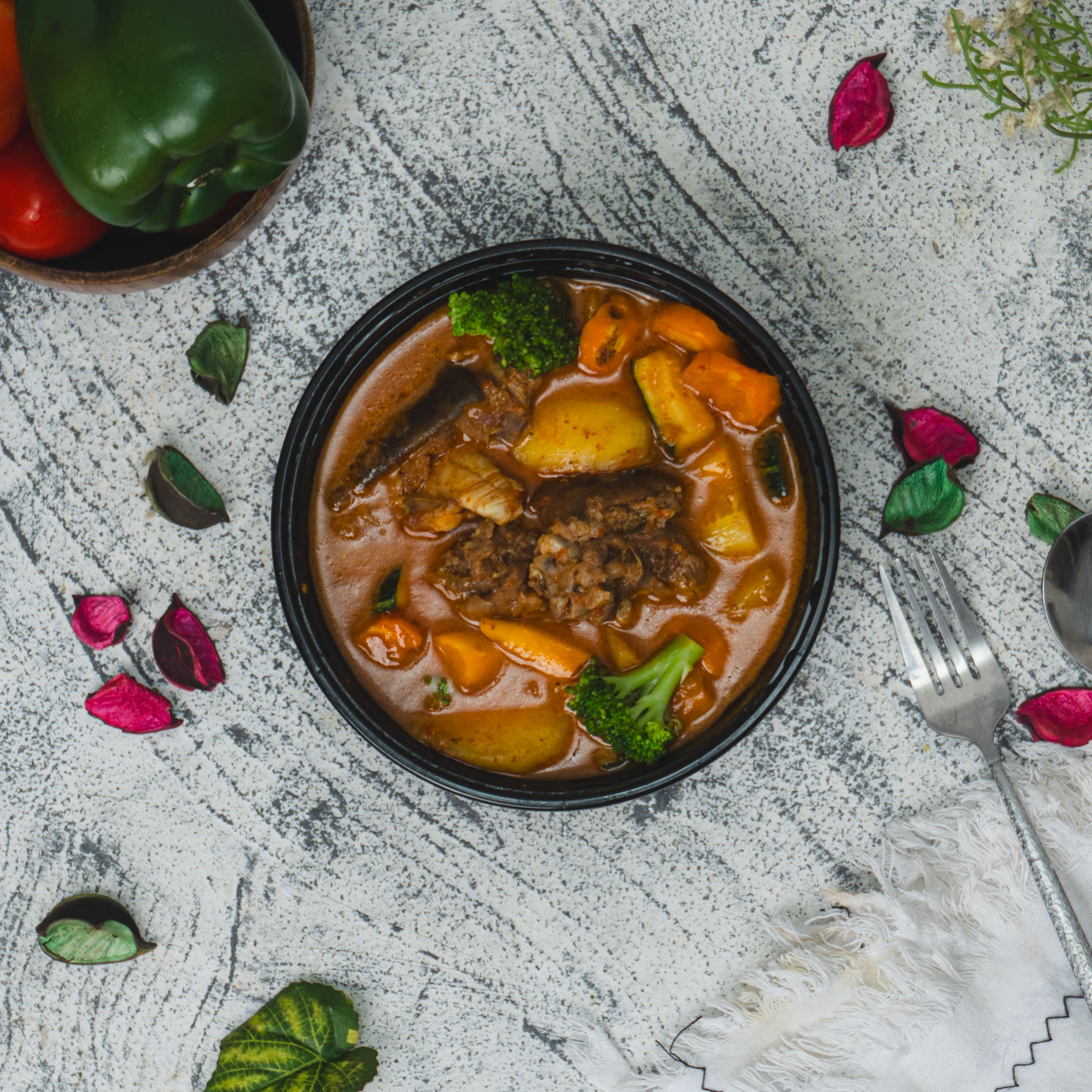 Irish Potatoes Goat meat  Pepper soup