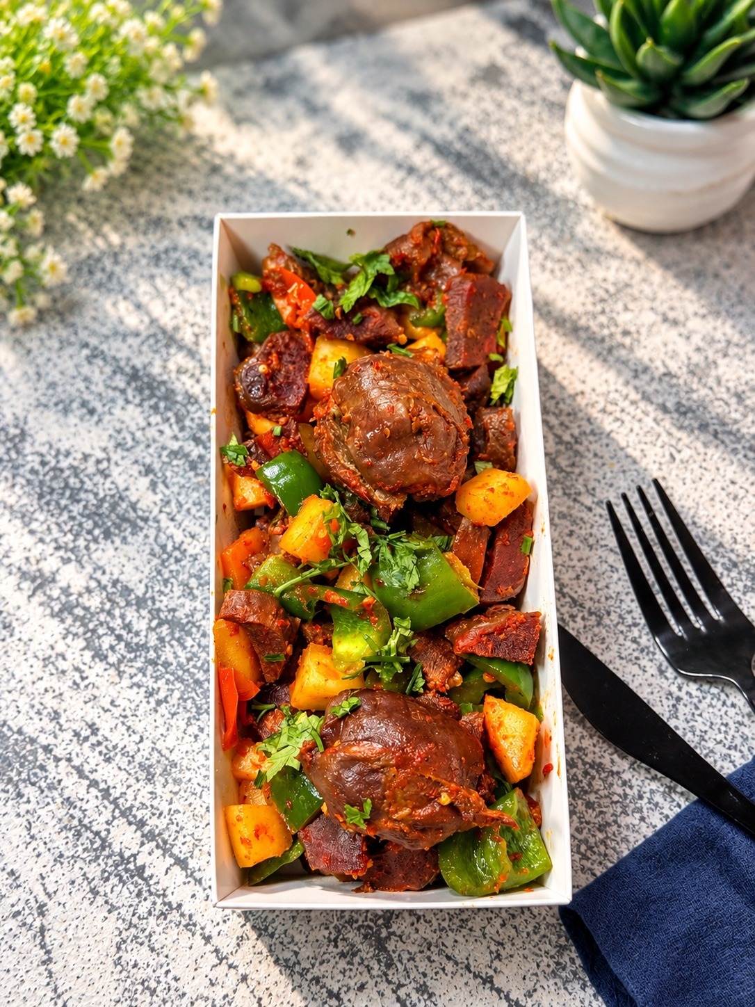 Peppered gizzard