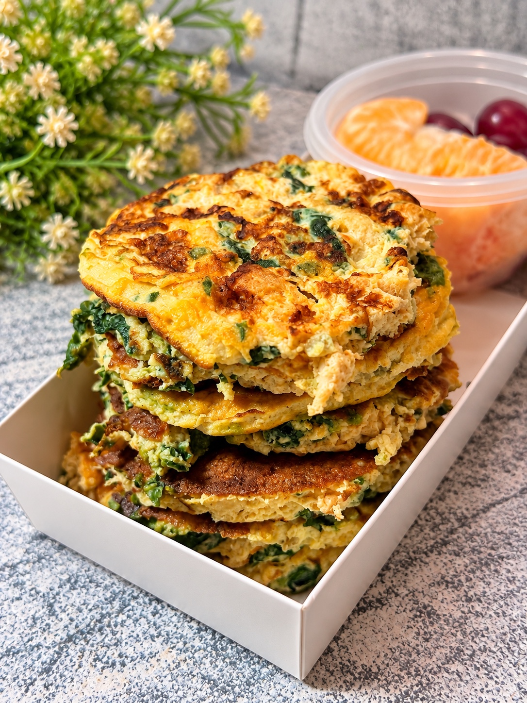 High Protein Omelette Pancakes
