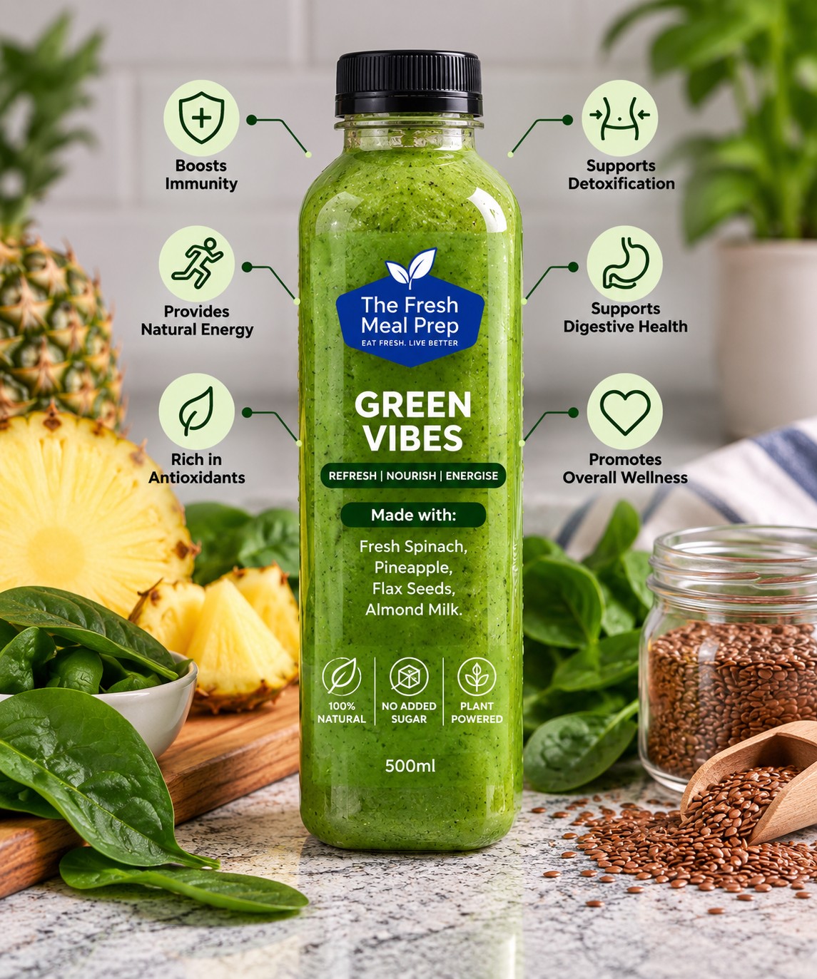 Green vibes smoothie(500ml)