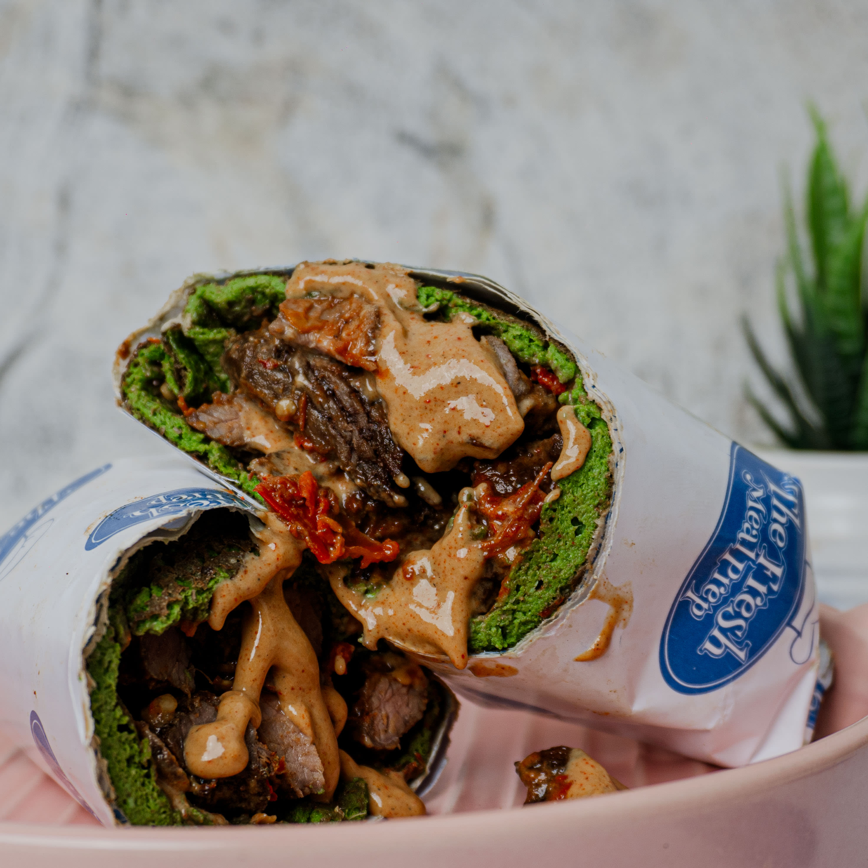 Minced beef Tortilla wrap